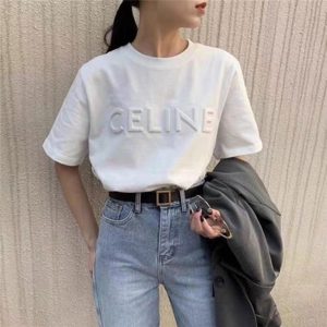 Replica Designer Celine Women Fashion Summer Short Sleeve T-Shirt