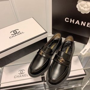 Replica Designer Chanel Casual Chunky Heel Loafers