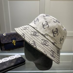 Replica Designer Chanel Casual Double C Pattern Fisherman Hat