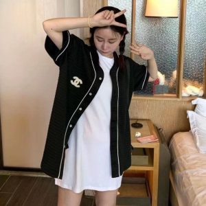 Replica Designer Chanel Casual Short-Sleeved Single-breasted Women Coat