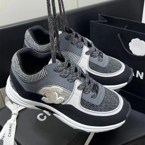 Replica Designer Chanel Casual Women Platform Stitching Sneakers
