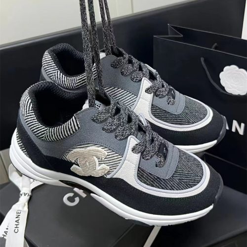 Replica Designer Chanel Casual Women Platform Stitching Sneakers