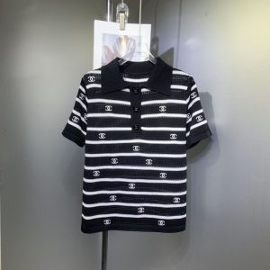 Replica Designer Chanel Chic Lapel Lapel Women Knit Top