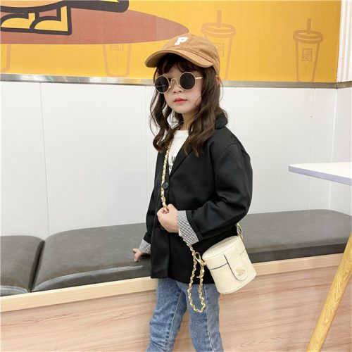 Replica Designer Chanel Children Mini Bucket Chain Messenger Bag