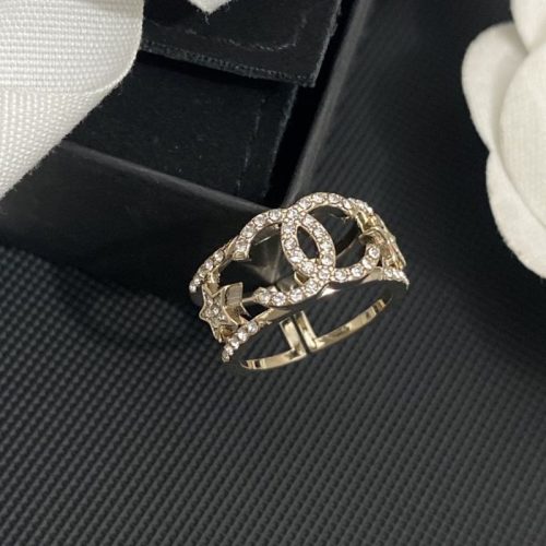 Replica Designer Chanel Double C Letter Hollow Ring