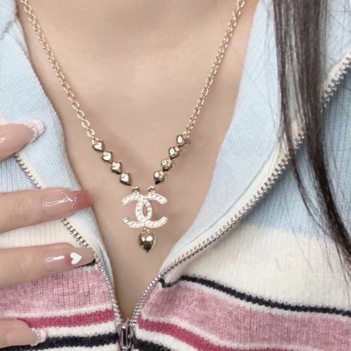 Replica Designer Chanel Fashion Alphabet Heart Necklace
