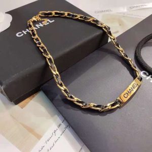 Replica Designer Chanel Fashion Alphabet Titanium Steel Necklace