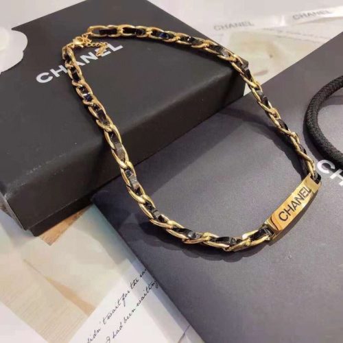Replica Designer Chanel Fashion Alphabet Titanium Steel Necklace