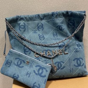 Replica Designer Chanel Fashion Denim Large Capacity Shoulder Bag