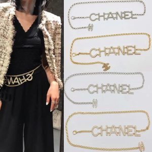Replica Designer Chanel Fashion Double C Letters Chain Belt