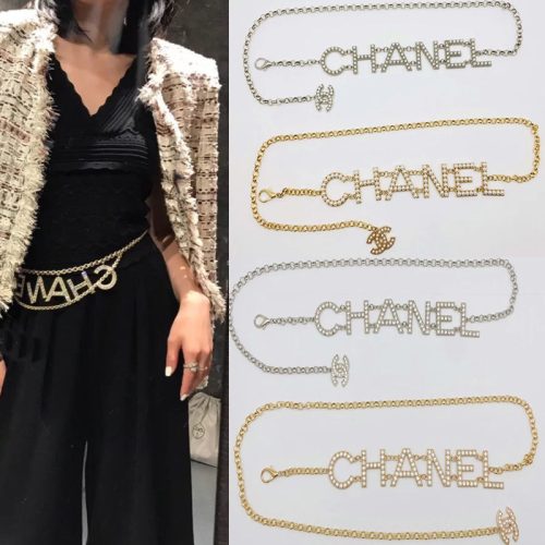 Replica Designer Chanel Fashion Double C Letters Chain Belt