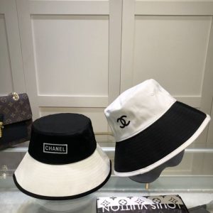 Replica Designer Chanel Fashion Front And Back Double-Sided Double C Sunscreen Hat