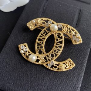 Replica Designer Chanel Fashion Hollow Letter Brooch