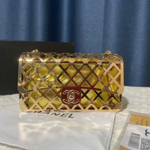 Replica Designer Chanel Fashion Metal Cutout Shoulder Bag