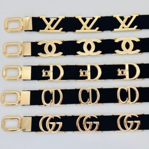 Replica Designer Chanel Fashion Metal Elastic Belt
