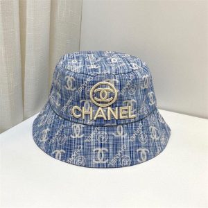 Replica Designer Chanel Fashion Monogram Embroidered Bucket Hat