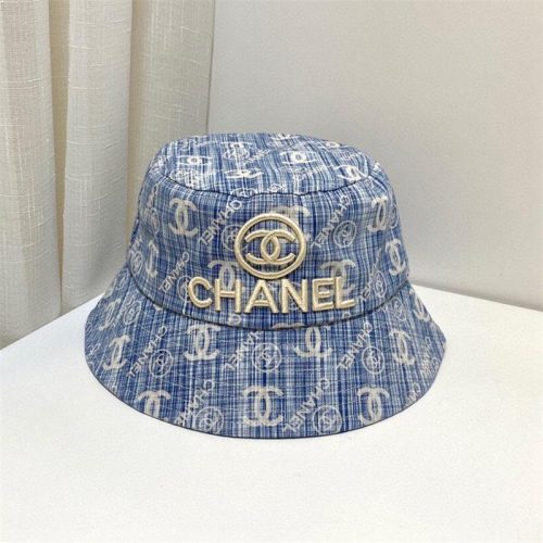 Replica Designer Chanel Fashion Monogram Embroidered Bucket Hat