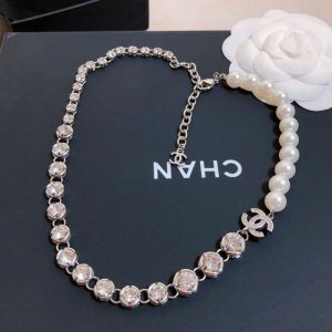 Replica Designer Chanel Fashion Pearl Rhinestone Necklace