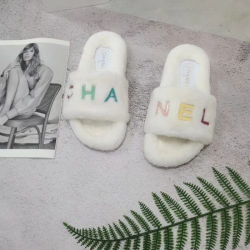 Replica Designer Chanel Fashion Plush Slippers