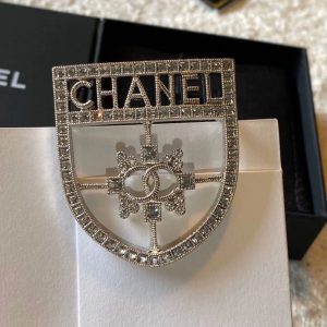 Replica Designer Chanel Fashion Shield Pattern Brooch