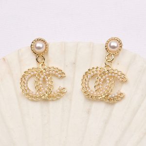 Replica Designer Chanel Fashion Simple Pearl Earrings