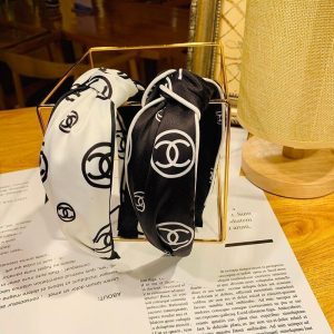 Replica Designer Chanel Fashion Solid Color Bow Hairband