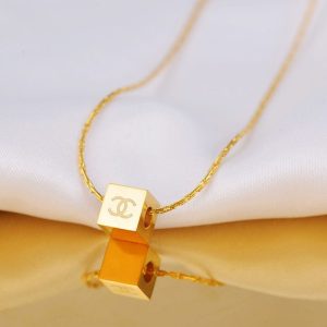 Replica Designer Chanel Fashion Titanium Steel Alphabet Necklace