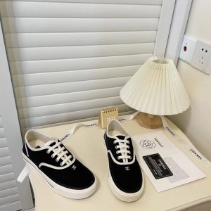 Replica Designer Chanel Lace-Up Canvas Shoe