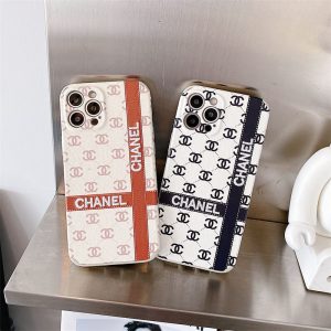 Replica Designer Chanel Letter Embroidery Apple Mobile Phone Case