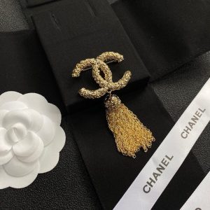Replica Designer Chanel Metal Tassel Brooch