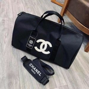 Replica Designer Chanel Nylon Waterproof Double C Large Capacity Luggage Shoulder Bag