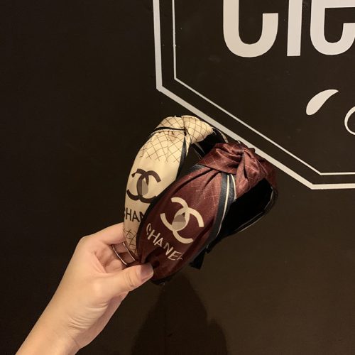 Replica Designer Chanel Printed U-Shaped Headband