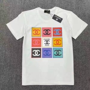Replica Designer Chanel Round Collar Short-Sleeve Casual T-Shirt