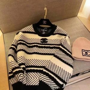 Replica Designer Chanel Vintage Stripe Sweater