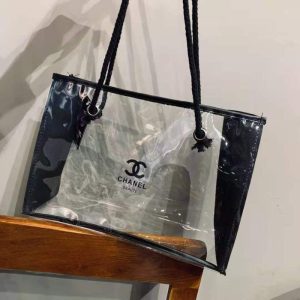 Replica Designer Chanel Waterproof Transparent Large-Capacity Tote Bag