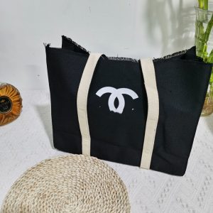 Replica Designer Chanel Women All-Match Large-Capacity Canvas Shoulder Bag