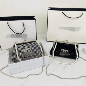 Replica Designer Chanel Women All-Match Rhinestone Bag
