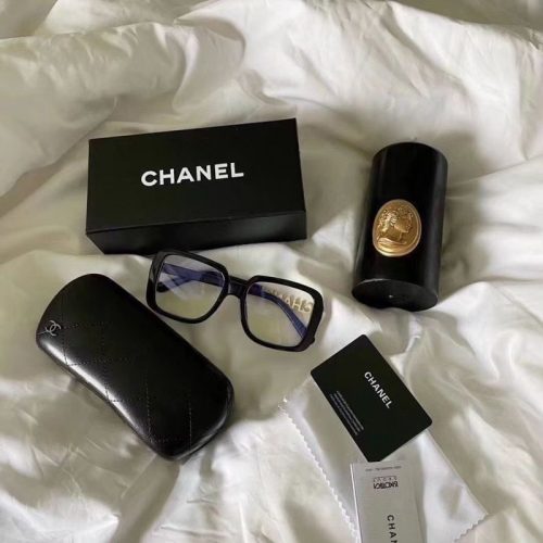 Replica Designer Chanel Women Anti-Blue Light Double C Letters Sunglasses