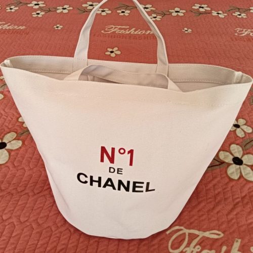 Replica Designer Chanel Women Canvas Large-Capacity Camellia Tote Bag