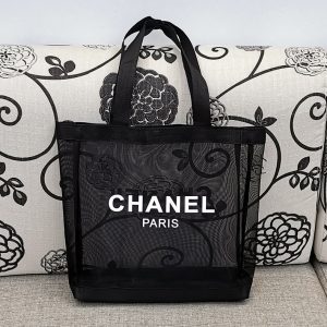 Replica Designer Chanel Women Canvas Portable Foldable Shoulder Bag