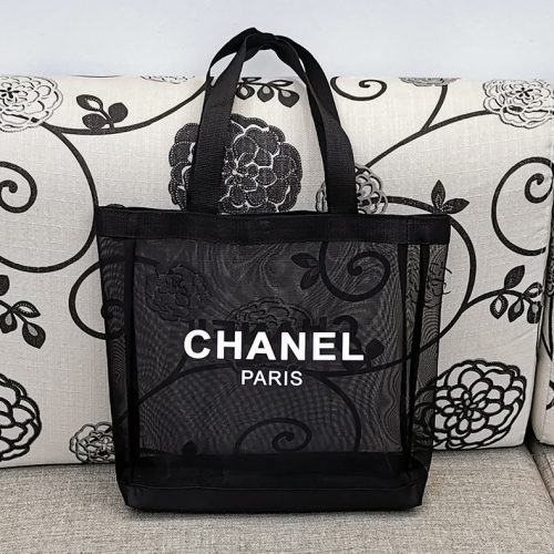Replica Designer Chanel Women Canvas Portable Foldable Shoulder Bag