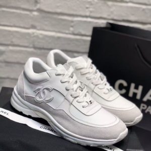 Replica Designer Chanel Women Casual Color Matching Lace-up Sneakers