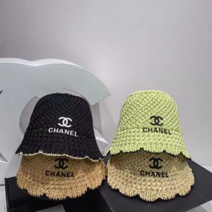 Replica Designer Chanel Women Casual Double C Letter Bucket Basin Hat