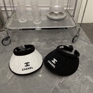 Replica Designer Chanel Women Casual Double C Letter Empty Top Hat