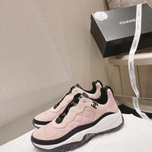 Replica Designer Chanel Women Casual Double C Thick-Soled Sneakers