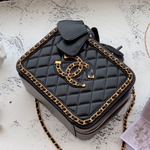 Replica Designer Chanel Women Casual Solid Color Double C Letters Square Bag