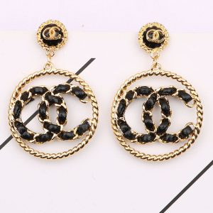 Replica Designer Chanel Women Circle Double C Fashion Multicolor Earrings