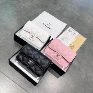Replica Designer Chanel Women Coin Purse Lingge Chain Bag