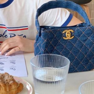 Replica Designer Chanel Women Denim Rhombus Bag