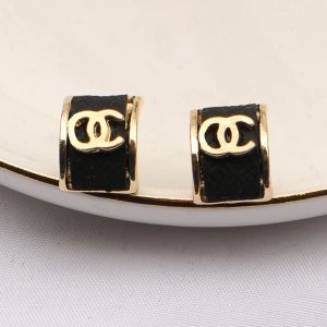 Replica Designer Chanel Women Double C Earrings Retro Classic Personality Stud Earrings